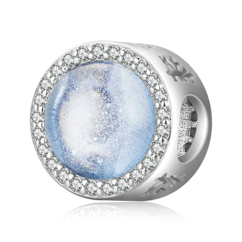 (image for) Pandora Style Silver Snow on Christmas Eve Charm - SCC2040 - Product Image