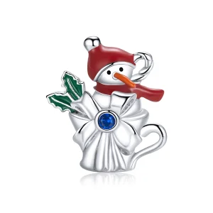 (image for) Pandora Style Silver Snowman Cup Charm - BSC373