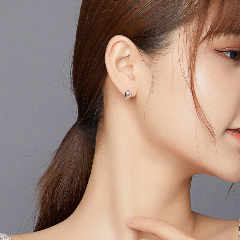 (image for) Pandora Style Silver The ghost of the little devil Stud Earrings - BSE421 - View 5