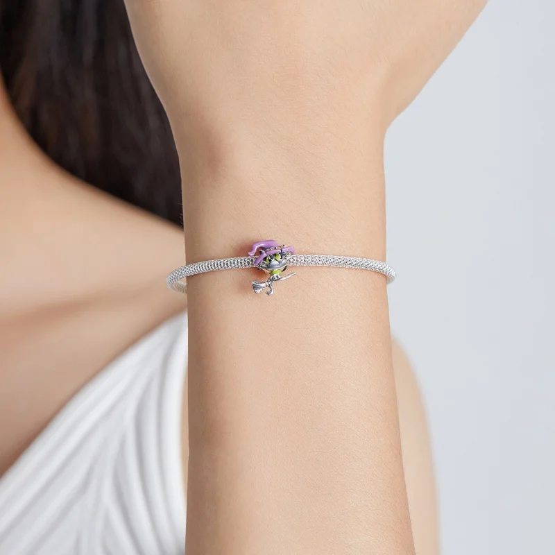 (image for) Pandora Style Silver Witch cat Charm - SCC1956 - View 5