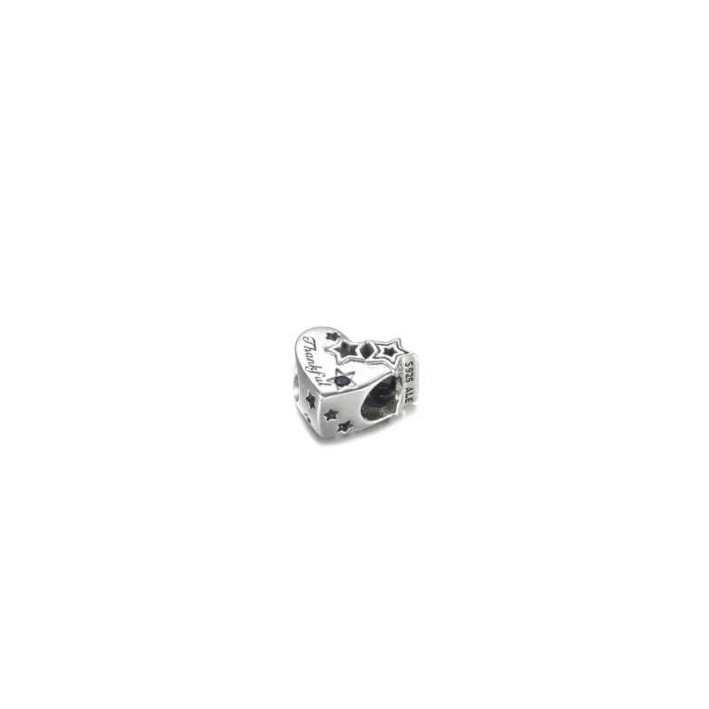 (image for) PANDORA Thankful Heart & Stars Charm - 799527C01 - View 3