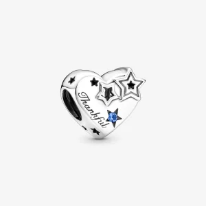 (image for) PANDORA Thankful Heart & Stars Charm - 799527C01