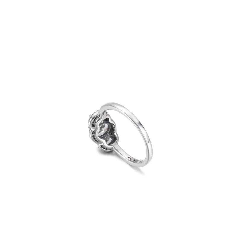 (image for) PANDORA Three Stone Vintage Ring - 190049C01 - View 5