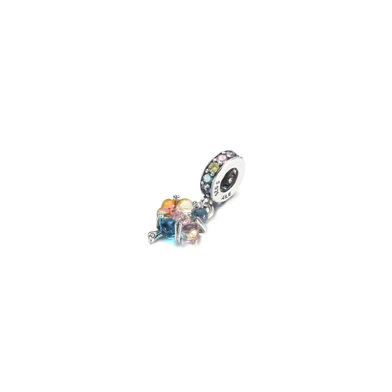 (image for) PANDORA Togetherness Tree Murano Glass Dangle Charm - 790768C01 - View 2