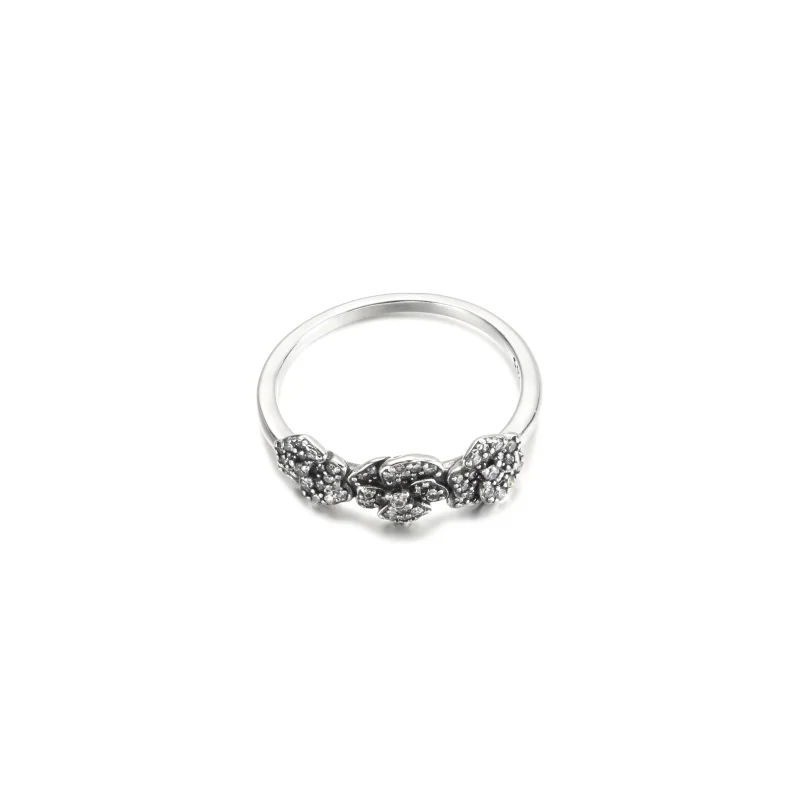 (image for) PANDORA Triple Pansy Flower Ring - 190786C01 - View 3