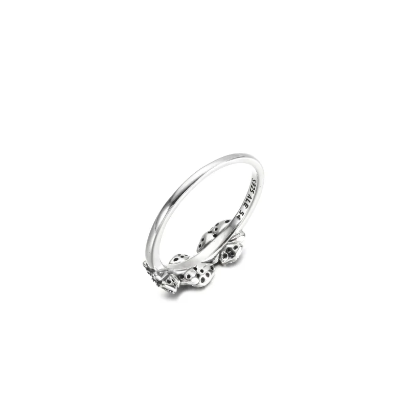 (image for) PANDORA Triple Pansy Flower Ring - 190786C01 - View 5