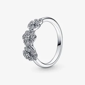 (image for) PANDORA Triple Pansy Flower Ring - 190786C01