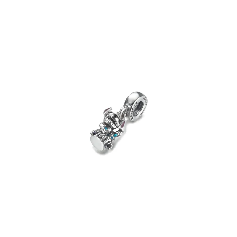 (image for) Stitch and Fantasyland Castle Figural Dangle Charm by Pandora - P400942464807 - View 3