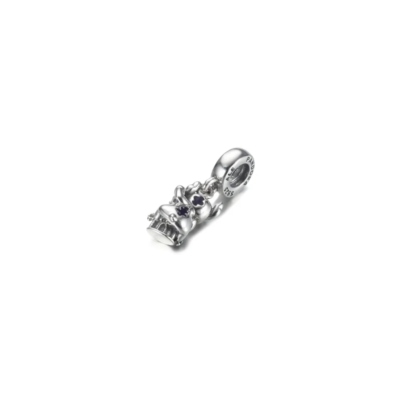 (image for) Stitch and Fantasyland Castle Figural Dangle Charm by Pandora - P400942464807 - View 4