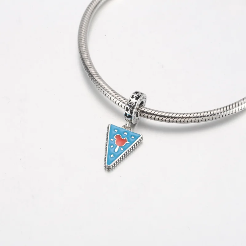 (image for) Disney Parks Pandora 2023 Mickey Mouse Pennant Ice Cream Bar Dangle Charm NIB - - View 4