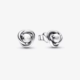 PANDORA April Birthstone Eternity Circle Stud Earrings - 292335C01 PANDORA April Birthstone Eternity Circle Stud Earrings - 292335C01