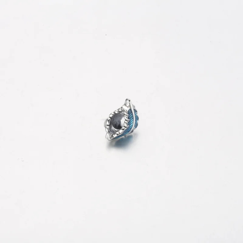 (image for) PANDORA Blue Curved Feather Charm - 792576C01 - View 11