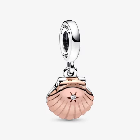 Pandora Club 2023 Sea Shell & Treated Freshwater Cultured Pearl Dangle Charm - 782449C01 Pandora Club 2023 Sea Shell & Treated Freshwater Cultured Pearl Dangle Charm - 782449C01