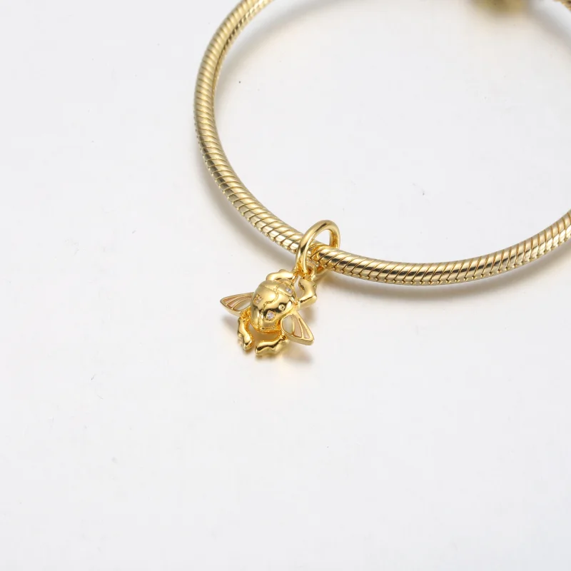 (image for) PANDORA Disney Aladdin Scarab Beetle Dangle Charm - 762345C01 - View 7