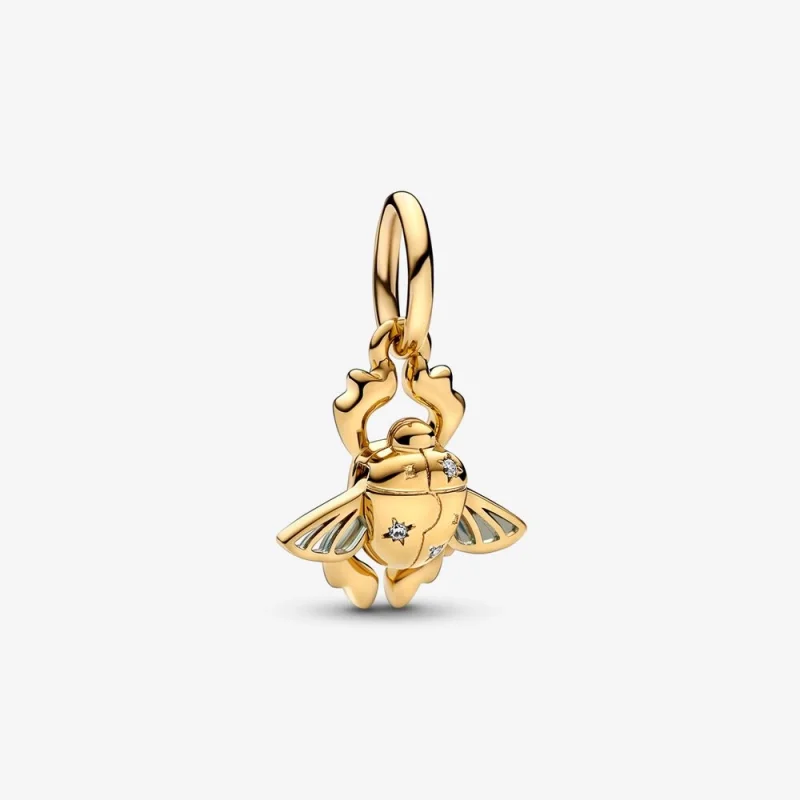 (image for) PANDORA Disney Aladdin Scarab Beetle Dangle Charm - 762345C01 - Product Image