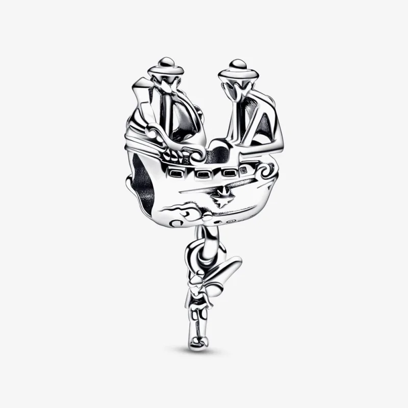 (image for) PANDORA Disney Tinker Bell & Captain Hook's Pirate Ship Charm - 792521C00 - Product Image