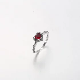 PANDORA Elevated Red Heart Ring - 198421C02 PANDORA Elevated Red Heart Ring - 198421C02