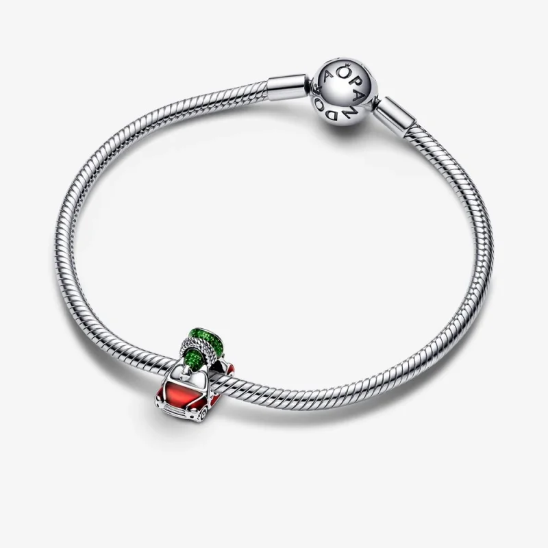 (image for) PANDORA Festive Car & Christmas Tree Charm - 792358C01 - View 4