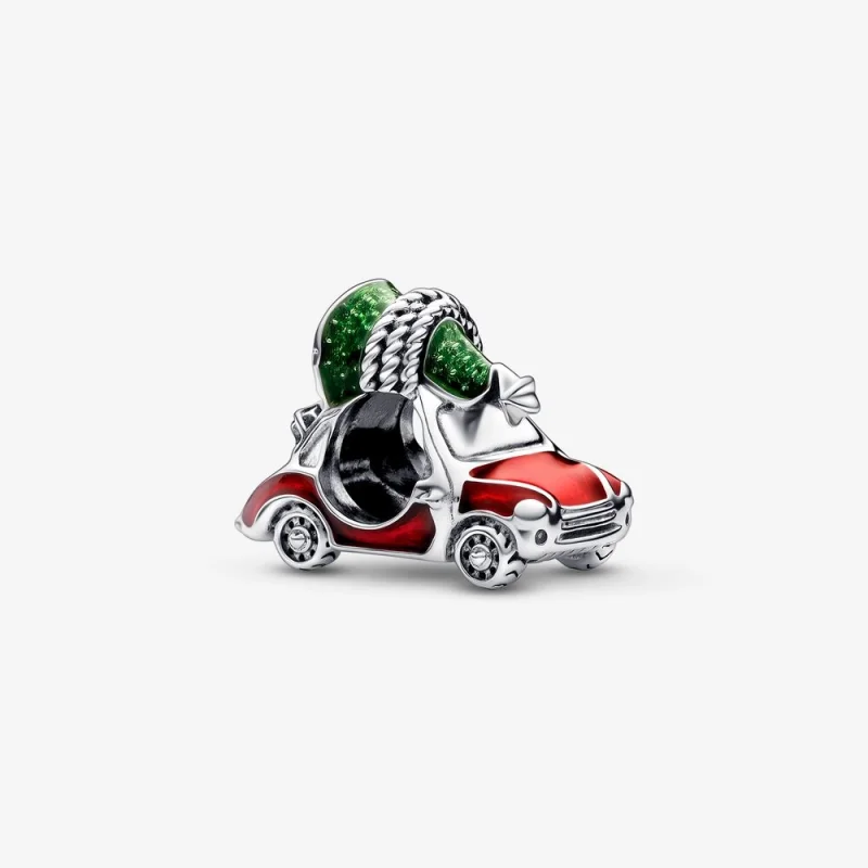 (image for) PANDORA Festive Car & Christmas Tree Charm - 792358C01 - Product Image