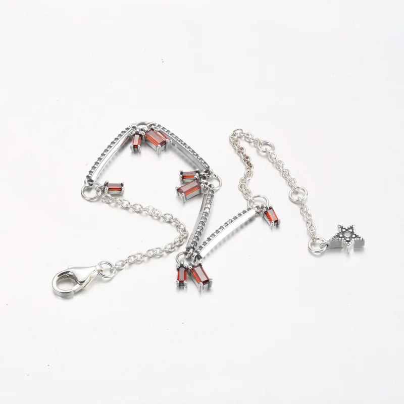 (image for) PANDORA Firecracker Pavé Bars Bracelet - 592537C01 - View 5