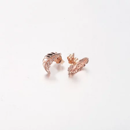 PANDORA Floating Curved Feather Stud Earrings - 282574C01