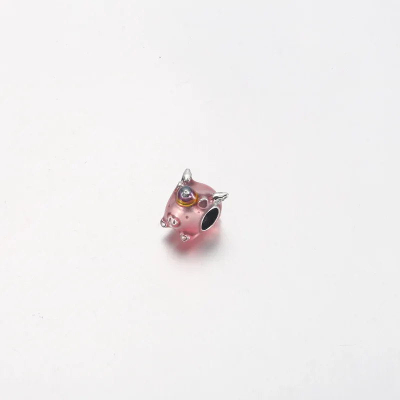 (image for) PANDORA Flying Unicorn Pig Charm - 792573C01 - View 5