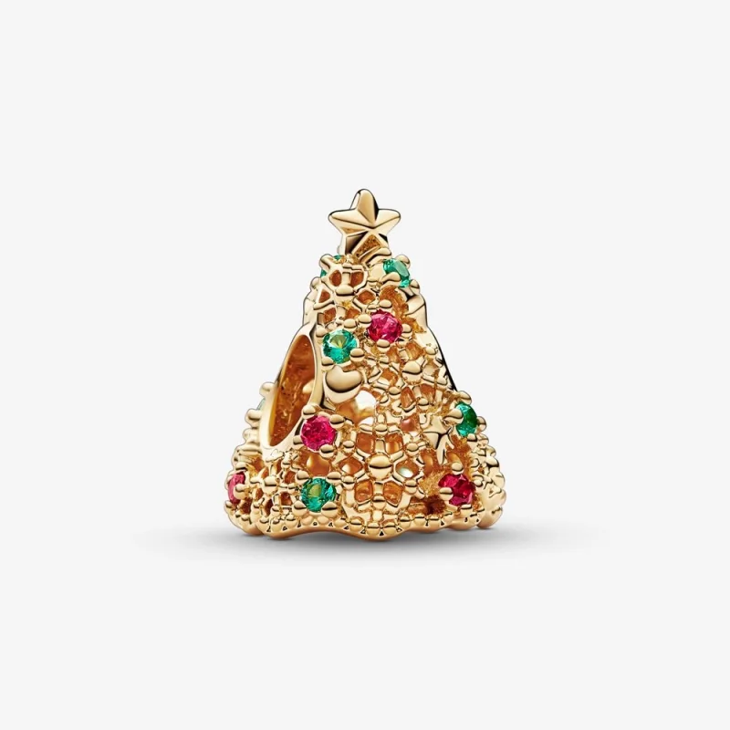(image for) PANDORA Glitter Christmas Tree Charm - 769226C01 - Product Image