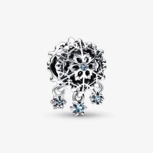 (image for) PANDORA Icy Snowflake Drop Charm - 792367C01