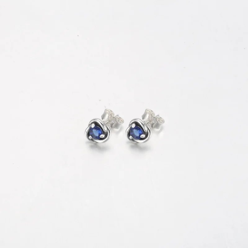 (image for) PANDORA June White Eternity Circle Stud Earrings - 292335C03 - View 6