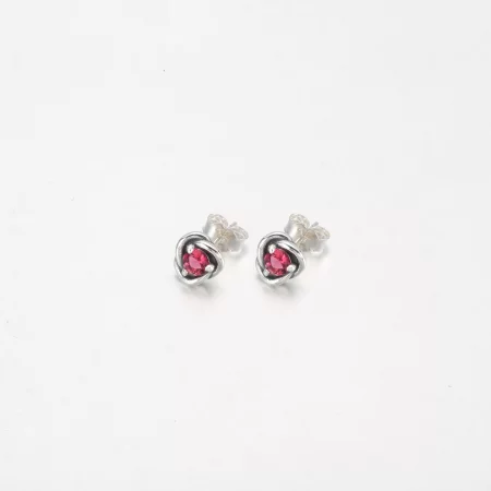 PANDORA June White Eternity Circle Stud Earrings - 292335C03