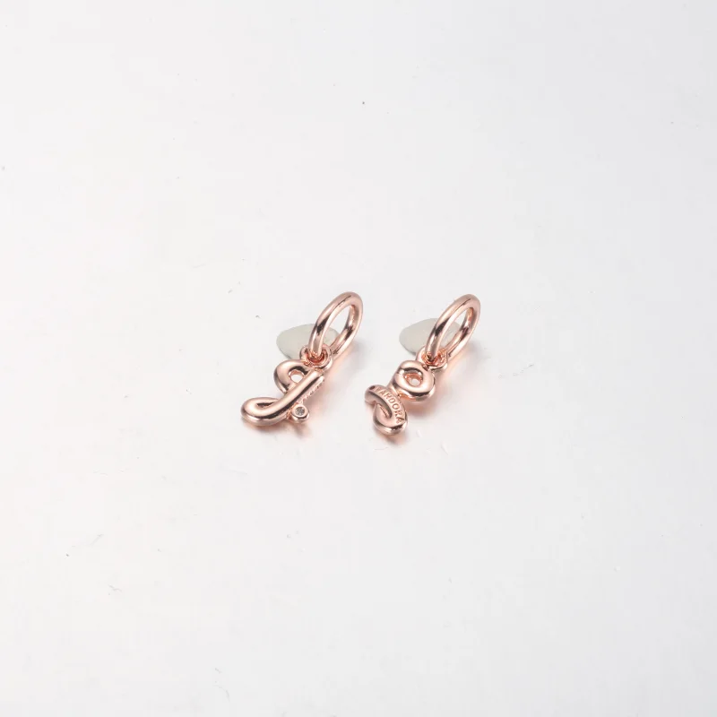 (image for) PANDORA Letter A Script Alphabet Dangle Charm - 782531C01 - View 7