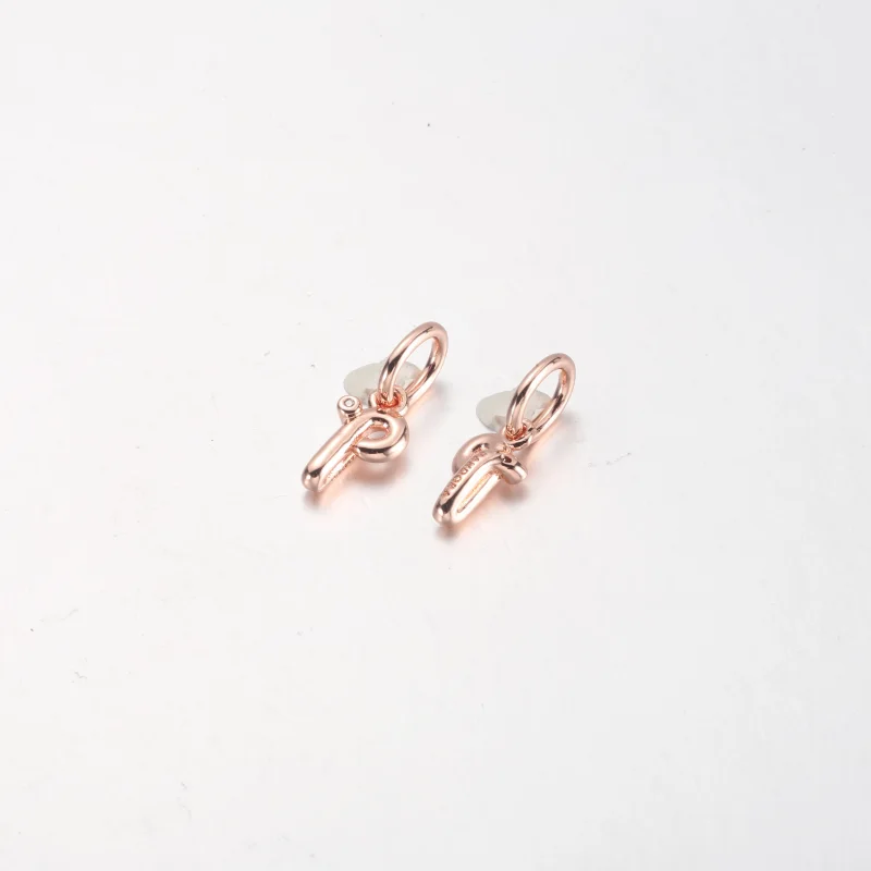 (image for) PANDORA Letter A Script Alphabet Dangle Charm - 782531C01 - View 16