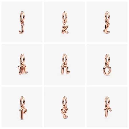 PANDORA Letter A Script Alphabet Dangle Charm - 782531C01