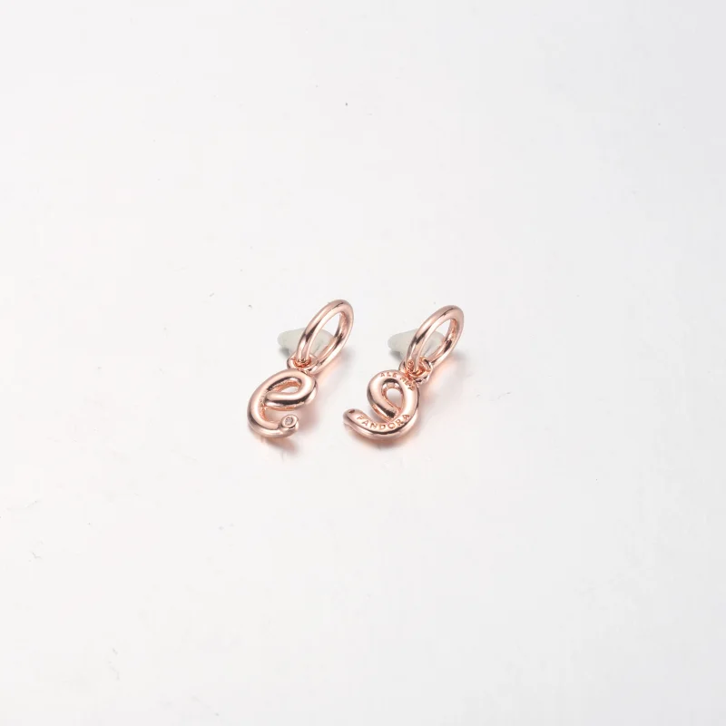 (image for) PANDORA Letter A Script Alphabet Dangle Charm - 782531C01 - View 33