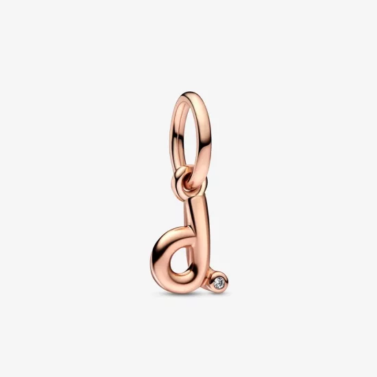 PANDORA Letter D Script Alphabet Dangle Charm - 782534C01