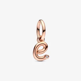PANDORA Letter E Script Alphabet Dangle Charm - 782463C01 PANDORA Letter E Script Alphabet Dangle Charm - 782463C01