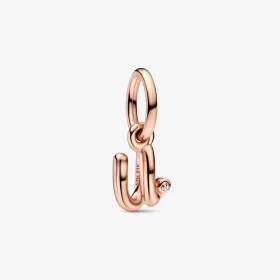 PANDORA Letter U Script Alphabet Dangle Charm - 782479C01 PANDORA Letter U Script Alphabet Dangle Charm - 782479C01