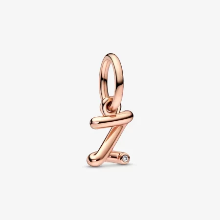 PANDORA Letter Z Script Alphabet Dangle Charm - 782457C01 PANDORA Letter Z Script Alphabet Dangle Charm - 782457C01
