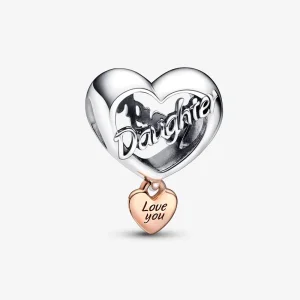(image for) PANDORA Love You Daughter Heart Charm - 782327C00