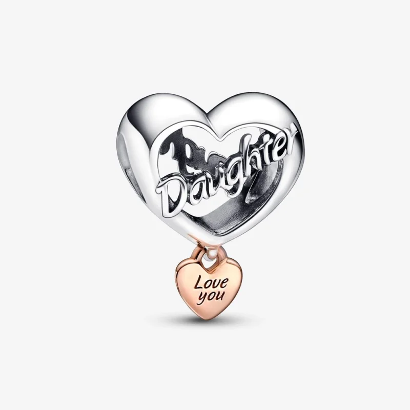 (image for) PANDORA Love You Daughter Heart Charm - 782327C00 - Product Image