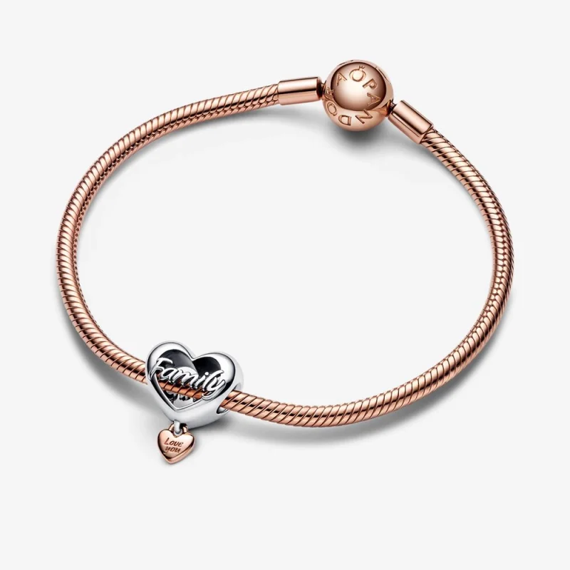 (image for) PANDORA Love You Family Heart Charm - 782326C00 - View 4