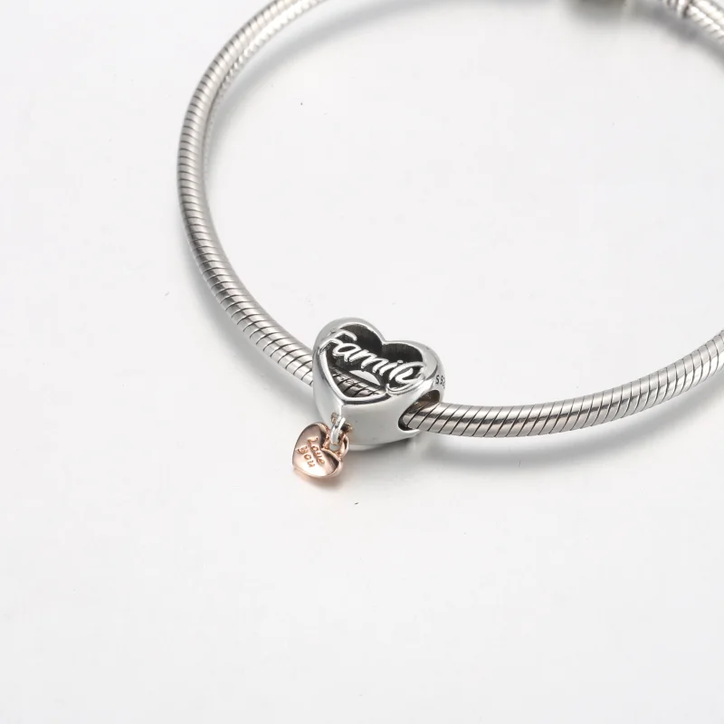 (image for) PANDORA Love You Family Heart Charm - 782326C00 - View 10