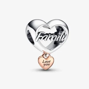 (image for) PANDORA Love You Family Heart Charm - 782326C00