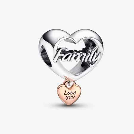 PANDORA Love You Family Heart Charm - 782326C00