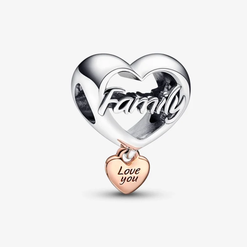 (image for) PANDORA Love You Family Heart Charm - 782326C00 - Product Image