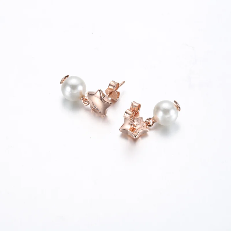 (image for) PANDORA Lucky Star Series Jane Star Stud Earrings - 282488C01 - View 4