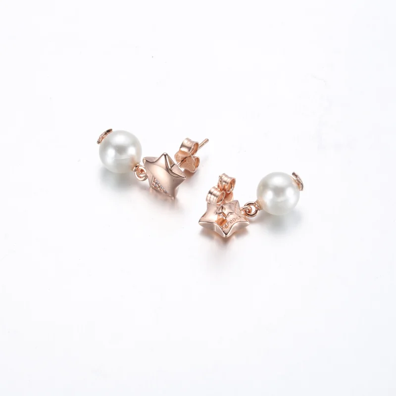 (image for) PANDORA Lucky Star Series Jane Star Stud Earrings - 282488C01 - View 8