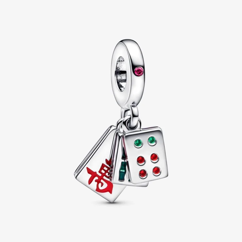 (image for) PANDORA Mahjong Triple Dangle Charm - 792523C01 - Product Image