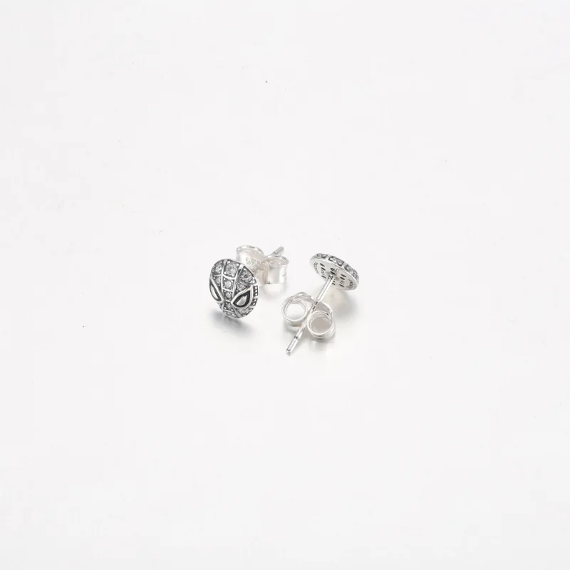 (image for) PANDORA Marvel Spider-Man Mask Pavé Stud Earrings - 292354C01 - View 9