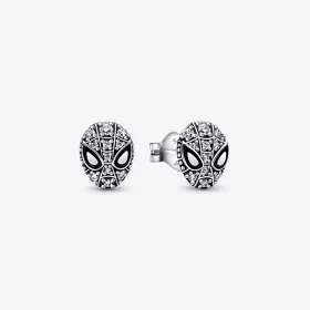 PANDORA Marvel Spider-Man Mask Pavé Stud Earrings - 292354C01 PANDORA Marvel Spider-Man Mask Pavé Stud Earrings - 292354C01